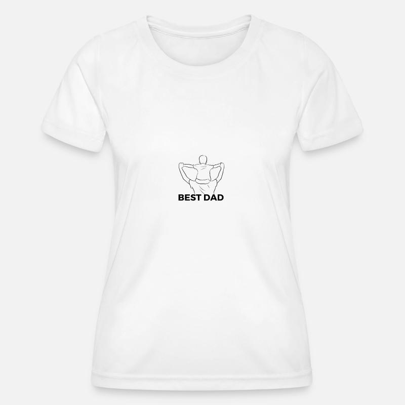Best Dad - Women's Functional T-Shirt - white