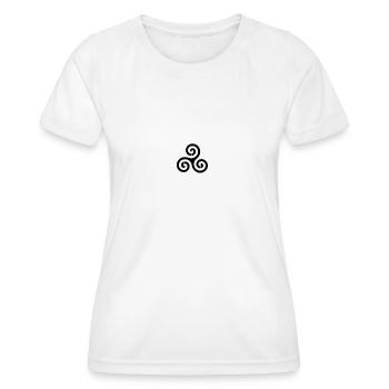 Alpha Wölfe © Alpha Beta Omega - Frauen Funktions-T-Shirt - Weiß - Vorne - AI Model Female 172 dark (172cm)