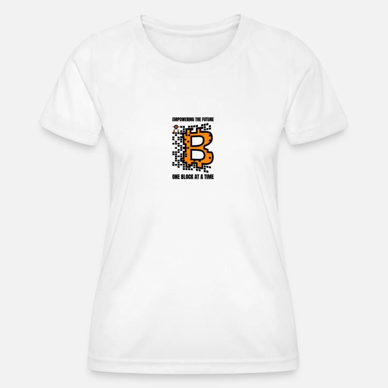 Bitcoin Blockchain Money Gift Gift Idea - Women's Functional T-Shirt - white
