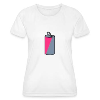Getränkedose / beverage can (3c) - Women's Functional T-Shirt - white - Front - AI Model Female 172 dark (172cm)
