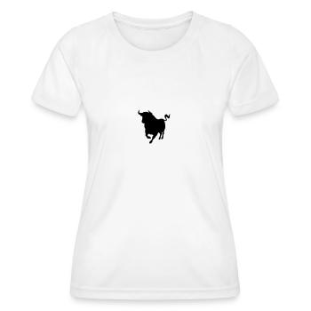 taurus - Women's Functional T-Shirt - white - Front - AI Model Female 172 dark (172cm)