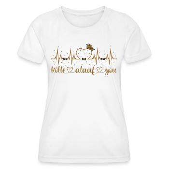 Kölle alaaf you Karneval Konfetti Herzschlag Köln - Frauen Funktions-T-Shirt - Weiß - Vorne - AI Model Female 172 dark (172cm)