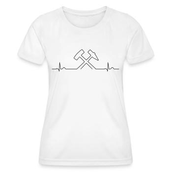 Heartbeat Ruhrpott - Women's Functional T-Shirt - white - Front - AI Model Female 172 dark (172cm)