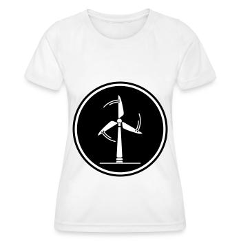 Énergie éolienne - T-shirt sport Femme - blanc - Devant - AI Model Female 172 dark (172cm)