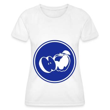 Apple icon vitamins - Women's Functional T-Shirt - white - Front - AI Model Female 172 dark (172cm)