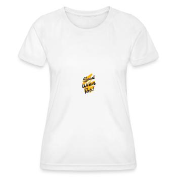 Travail social - T-shirt sport Femme - blanc - Devant - AI Model Female 172 dark (172cm)