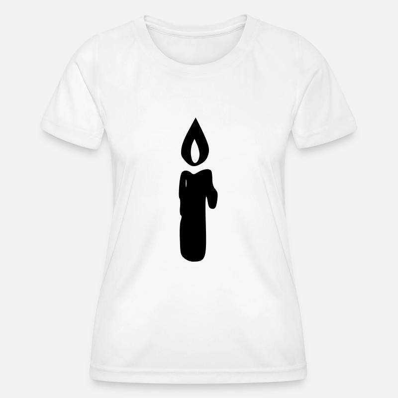 Candle - Women's Functional T-Shirt - white