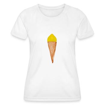 Crème glacée au citron - T-shirt sport Femme - blanc - Devant - AI Model Female 172 dark (172cm)