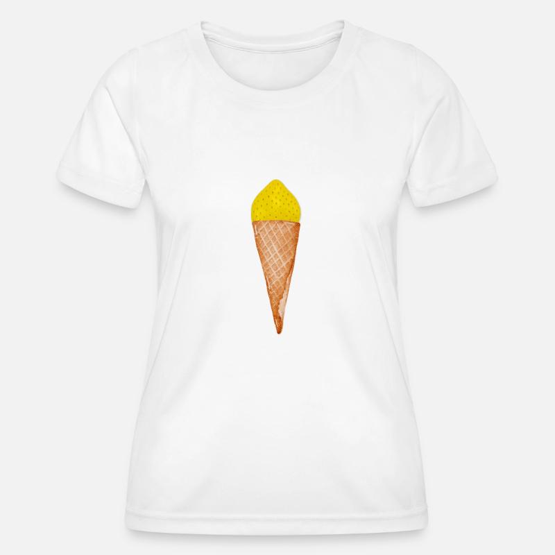 Lemon ice cream - Women's Functional T-Shirt - white