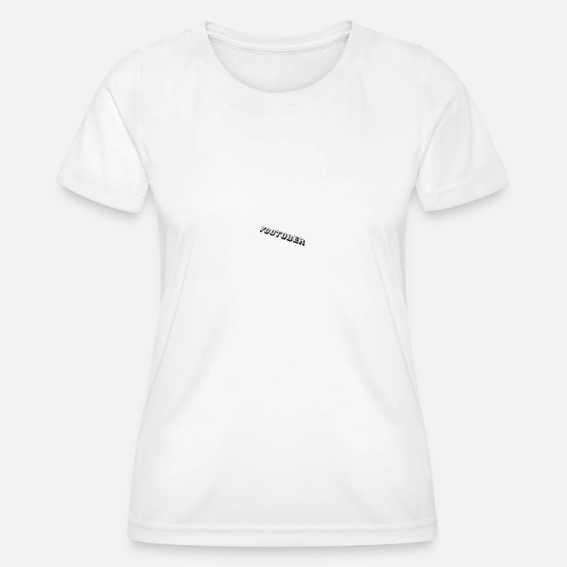 YOUTUBER - Women's Functional T-Shirt - white