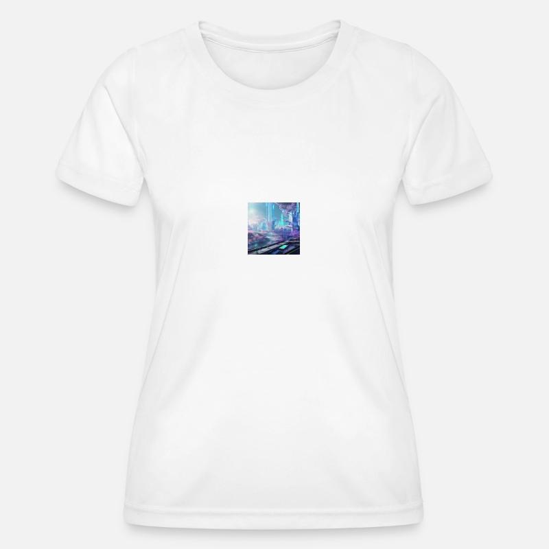 AI World - Women's Functional T-Shirt - white