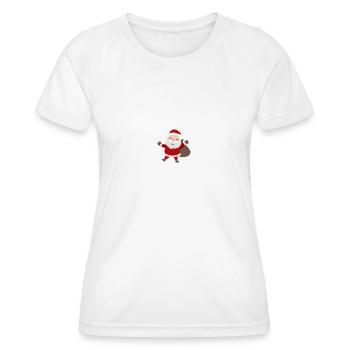 Père Noël - T-shirt sport Femme - blanc - Devant - AI Model Female 172 dark (172cm)