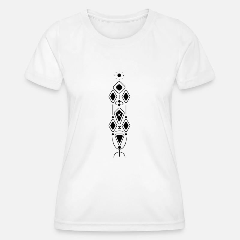 Berber Pattern 2023 Black - Women's Functional T-Shirt - white