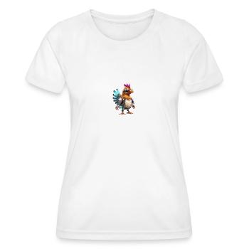 Robo chicken - Women's Functional T-Shirt - white - Front - AI Model Female 172 dark (172cm)