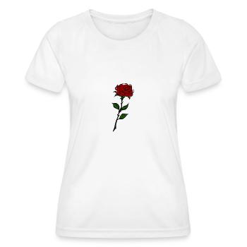 Rose - T-shirt sport Femme - blanc - Devant - AI Model Female 172 dark (172cm)