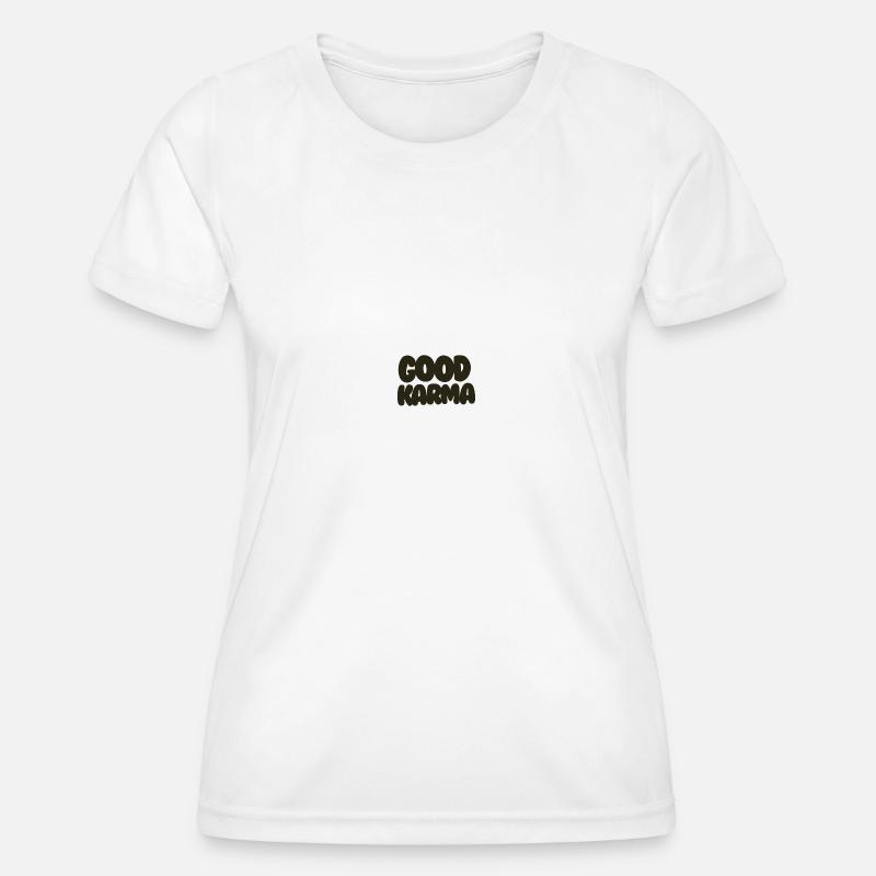 Good Karma black - Women's Functional T-Shirt - white