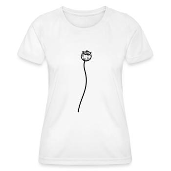 Mohn Blume 2 - Frauen Funktions-T-Shirt - Weiß - Vorne - AI Model Female 172 dark (172cm)
