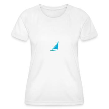 Segelboot - Frauen Funktions-T-Shirt - Weiß - Vorne - AI Model Female 172 dark (172cm)