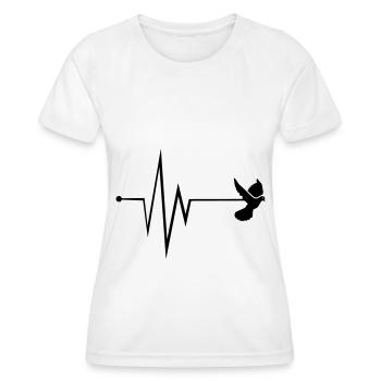 Taube Puls - Frauen Funktions-T-Shirt - Weiß - Vorne - AI Model Female 172 dark (172cm)