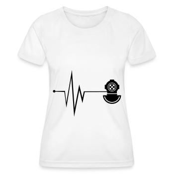 Diving Helmet Diving Pulse - Women's Functional T-Shirt - white - Front - AI Model Female 172 dark (172cm)