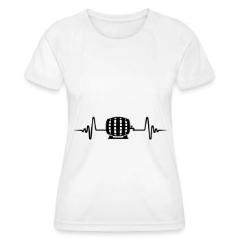 Bierfass puls - Frauen Funktions-T-Shirt - Weiß - Vorne - AI Model Female 172 dark (172cm)