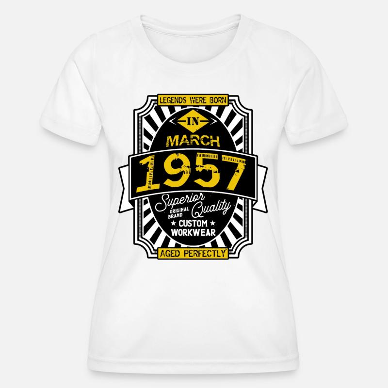1957 MARCH - Women's Functional T-Shirt - white