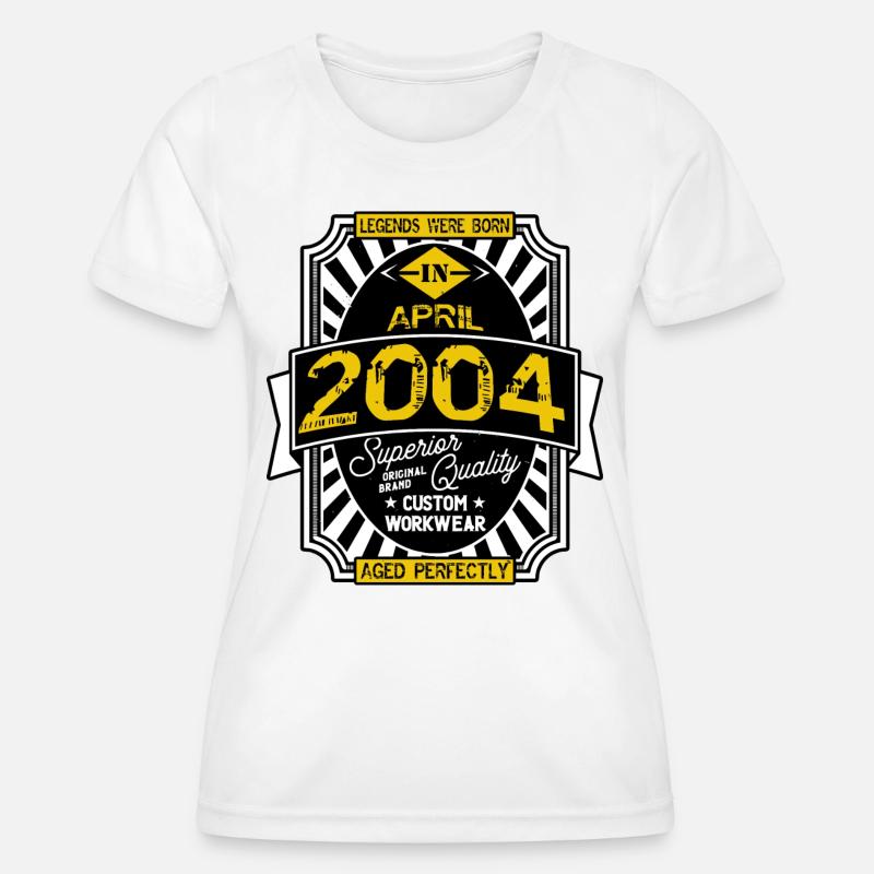 2004 APRIL - Women's Functional T-Shirt - white