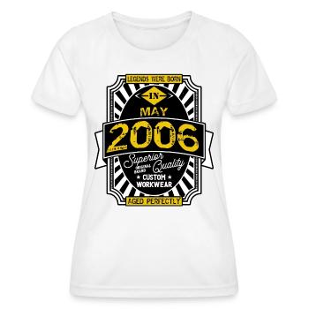 2006 MAY - Women's Functional T-Shirt - white - Front - AI Model Female 172 dark (172cm)
