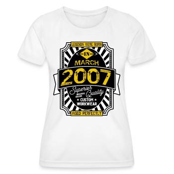 2007 MARCH - Women's Functional T-Shirt - white - Front - AI Model Female 172 dark (172cm)