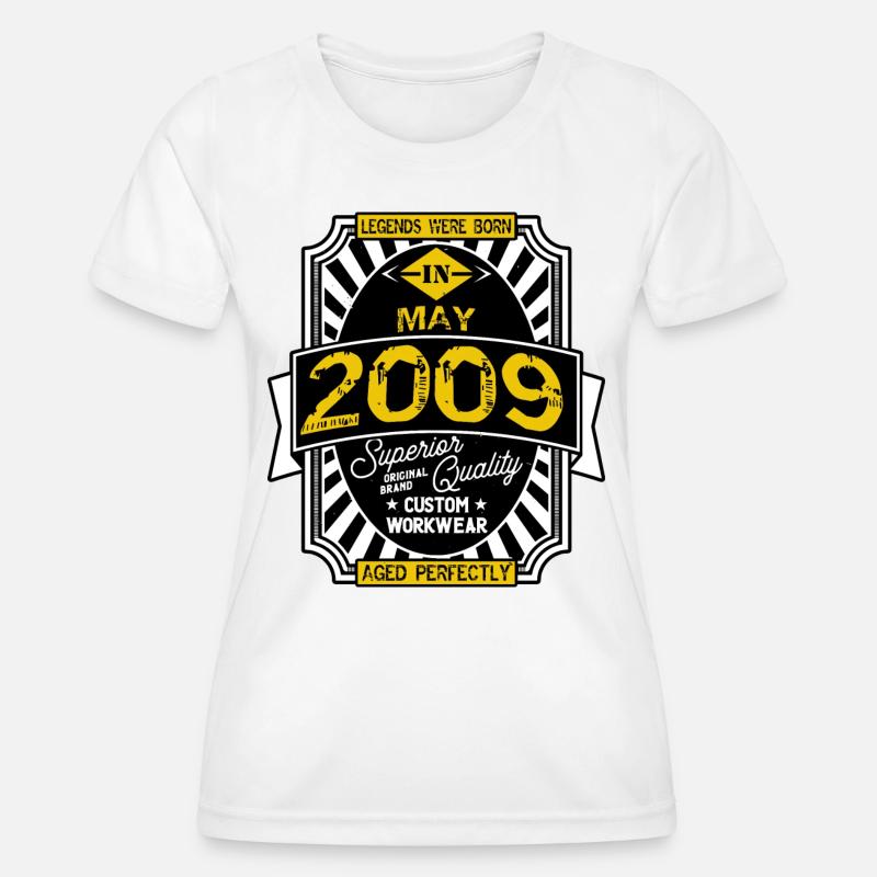 2009 MAY - Women's Functional T-Shirt - white