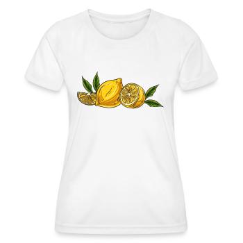 Fruits citronnés - T-shirt sport Femme - blanc - Devant - AI Model Female 172 dark (172cm)