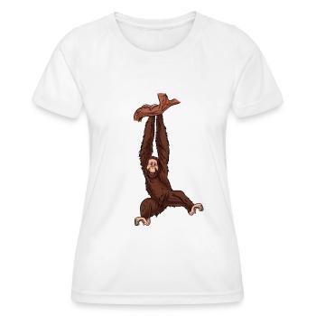 Orang-Utan - Frauen Funktions-T-Shirt - Weiß - Vorne - AI Model Female 172 dark (172cm)