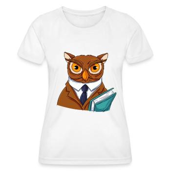 Owl Bird Eagle Owl - Women's Functional T-Shirt - white - Front - AI Model Female 172 dark (172cm)