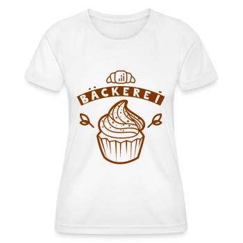 Bäckerei Cupcake - Frauen Funktions-T-Shirt - Weiß - Vorne - AI Model Female 172 dark (172cm)