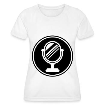 Spiegel Icon Silhouette - Frauen Funktions-T-Shirt - Weiß - Vorne - AI Model Female 172 dark (172cm)