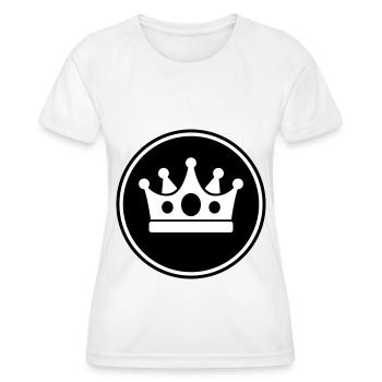 Crown Symbol - Women's Functional T-Shirt - white - Front - AI Model Female 172 dark (172cm)