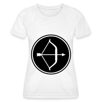 Bow and arrow - Women's Functional T-Shirt - white - Front - AI Model Female 172 dark (172cm)