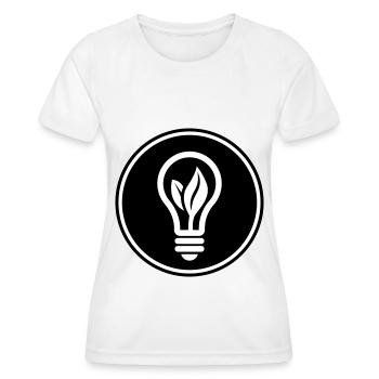 Light bulb icon - Women's Functional T-Shirt - white - Front - AI Model Female 172 dark (172cm)