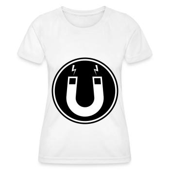 Hufeisen magnet - Frauen Funktions-T-Shirt - Weiß - Vorne - AI Model Female 172 dark (172cm)