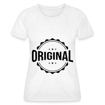 Emblème original - T-shirt sport Femme - blanc - Devant - AI Model Female 172 dark (172cm)