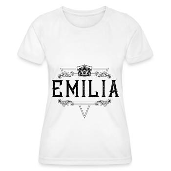 Emilia Name - Women's Functional T-Shirt - white - Front - AI Model Female 172 dark (172cm)