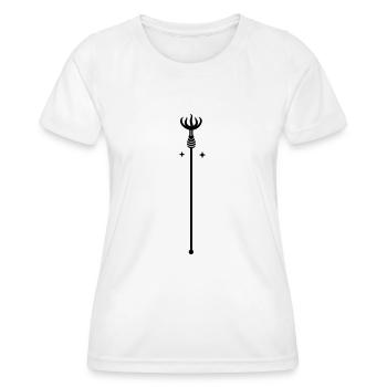 Zauberstab - Frauen Funktions-T-Shirt - Weiß - Vorne - AI Model Female 172 dark (172cm)