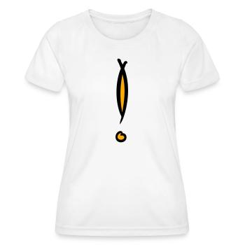 Dekoratives Ausrufezeichen. Handgezeichnet. - Frauen Funktions-T-Shirt - Weiß - Vorne - AI Model Female 172 dark (172cm)