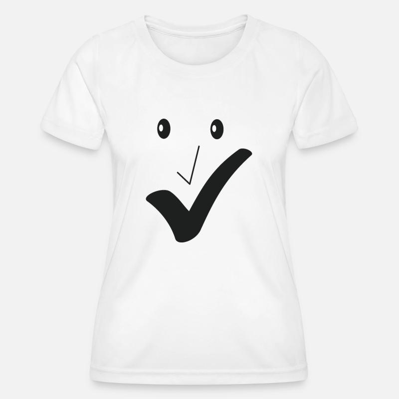 Fine smile - Fine face A04. - Women's Functional T-Shirt - white