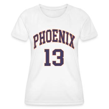 Phoenix 13 - Frauen Funktions-T-Shirt - Weiß - Vorne - AI Model Female 172 dark (172cm)