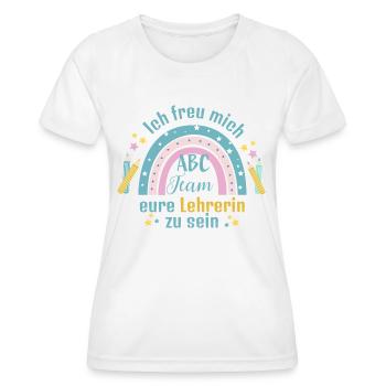 Lehrerin für Grundschule - Frauen Funktions-T-Shirt - Weiß - Vorne - AI Model Female 172 dark (172cm)