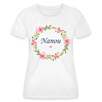 Nanou - T-shirt sport Femme - blanc - Devant - AI Model Female 172 dark (172cm)