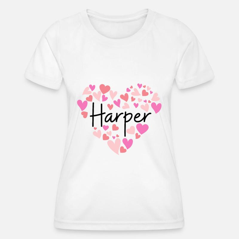 I love Harper - Women's Functional T-Shirt - white
