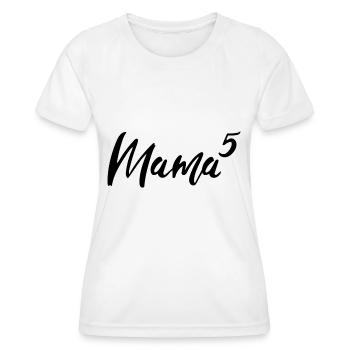 Mama Hoch Fünf - Frauen Funktions-T-Shirt - Weiß - Vorne - AI Model Female 172 dark (172cm)