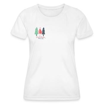 Sentiment de Noël - T-shirt sport Femme - blanc - Devant - AI Model Female 172 dark (172cm)